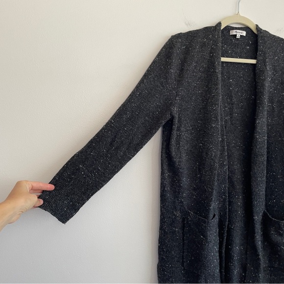 Madewell Donegal Kent Cardigan Sweater in Coziest Yarn wool slouchy speckled M - Picture 9 of 14